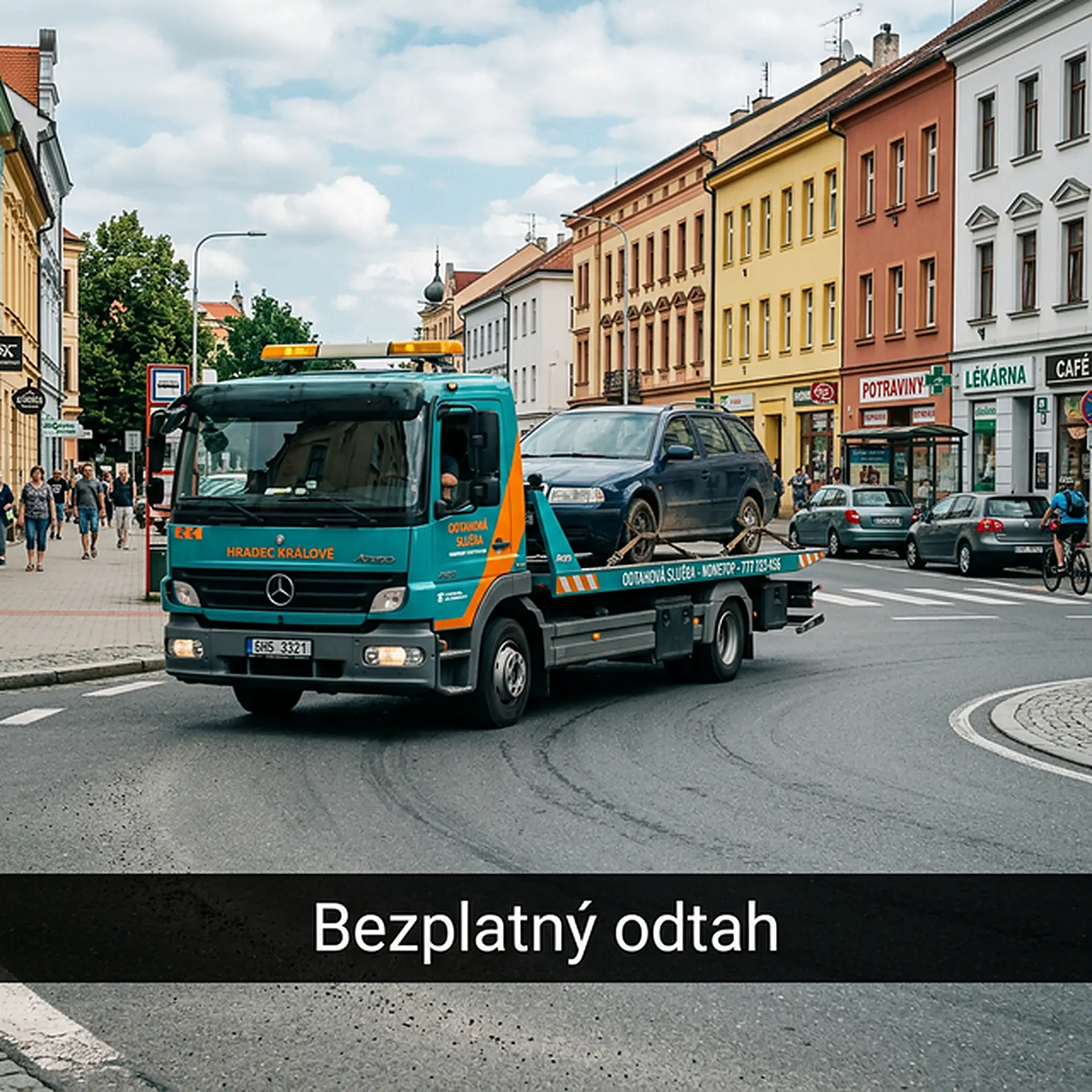 Bezplatný odtah – likvidace vozidel Neratovice